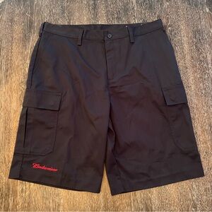 Budweiser Navy Blue Cargo Shorts Size 34